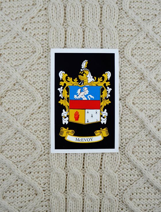 Aran Cashmere Mc Evoy Clan Aran Throw