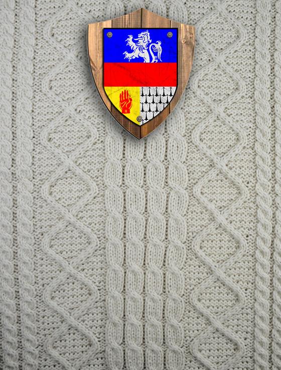 aran cashmere Mc Evoy Clan Aran Throw