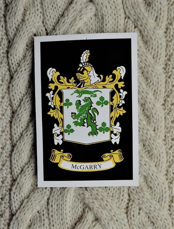 Aran Cashmere Mc Garry Clan Aran Throw