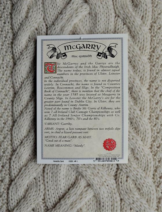 Aran Cashmere Mc Garry Clan Aran Throw