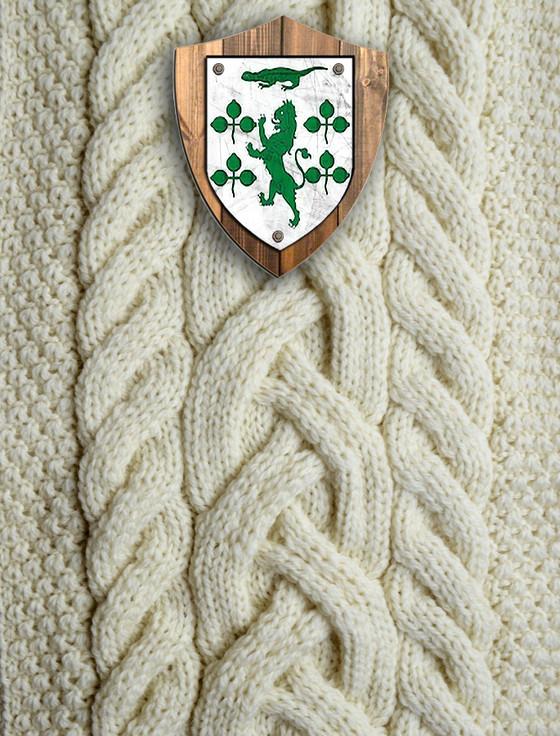 aran cashmere Mc Garry Clan Aran Throw