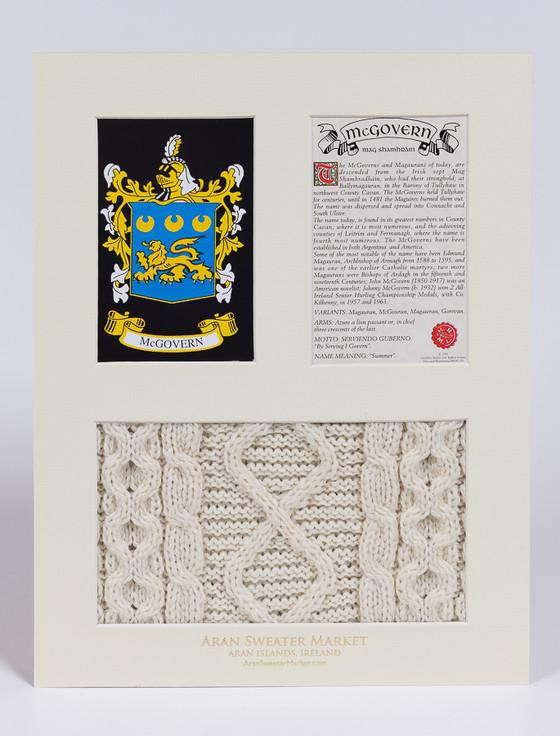 Aran Cashmere Mc Govern Clan Aran & History Display