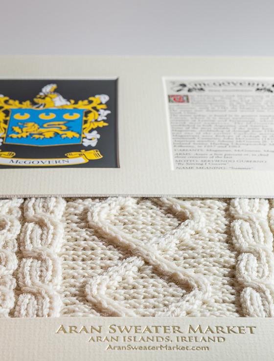 Aran Cashmere Mc Govern Clan Aran & History Display