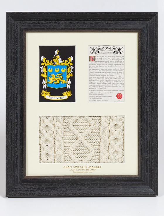 aran cashmere Mc Govern Clan Aran & History Display