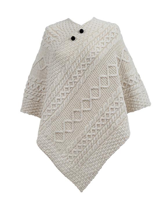 aran cashmere Mc Govern Clan Aran Poncho