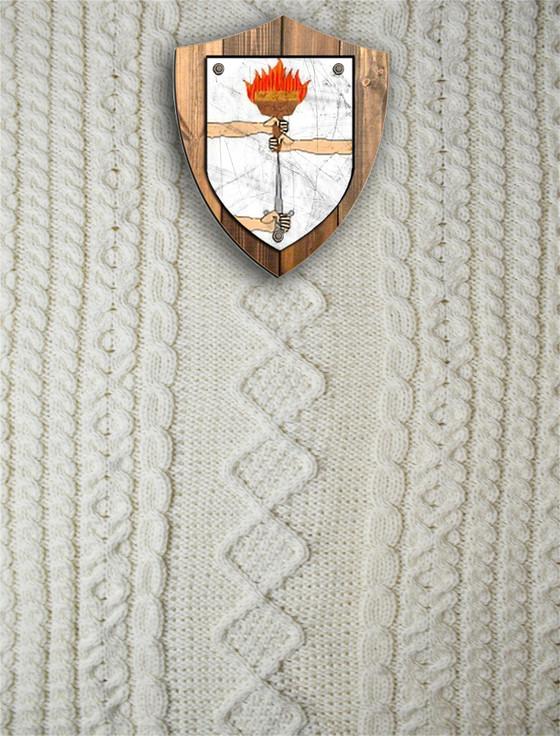 aran cashmere Mc Gowan Clan Aran Throw
