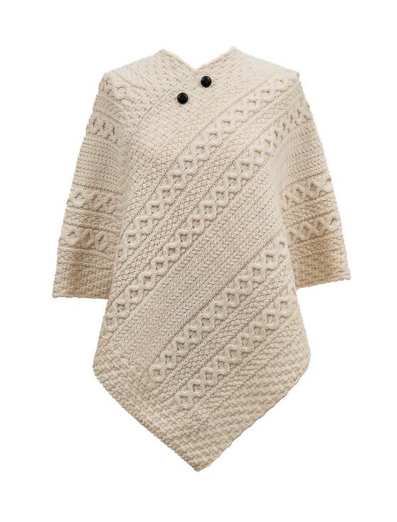 aran cashmere Mc Grath Clan Aran Poncho