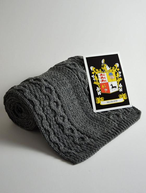 Aran Cashmere Mc Grath Clan Scarf