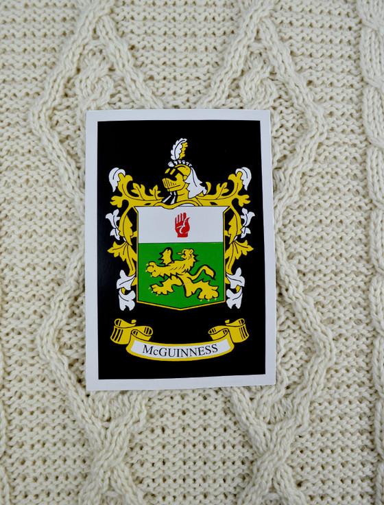 Aran Cashmere Mc Guinness Clan Aran Throw