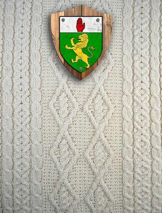 aran cashmere Mc Guinness Clan Aran Throw