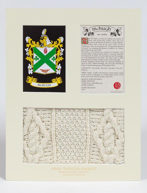 Aran Cashmere Mc Hugh Clan Aran & History Display