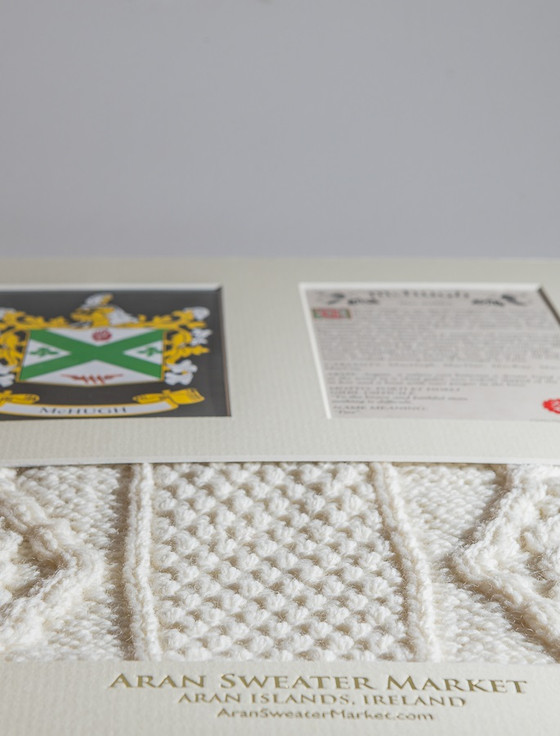 Aran Cashmere Mc Hugh Clan Aran & History Display