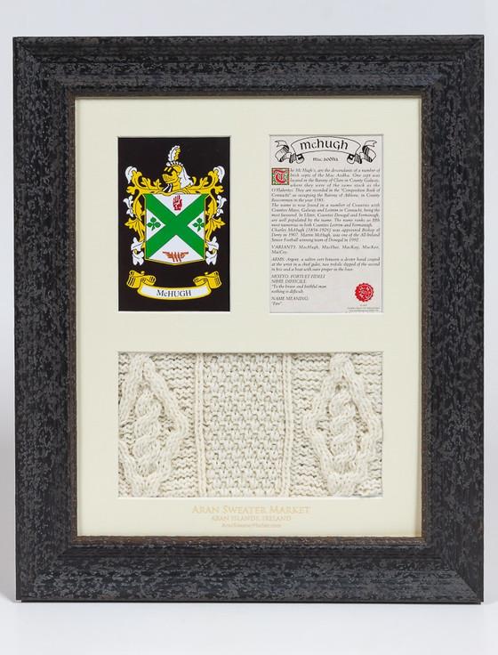 aran cashmere Mc Hugh Clan Aran & History Display