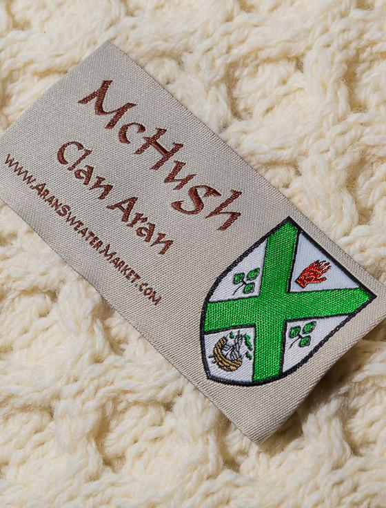 Aran Cashmere Mc Hugh Clan Aran Poncho