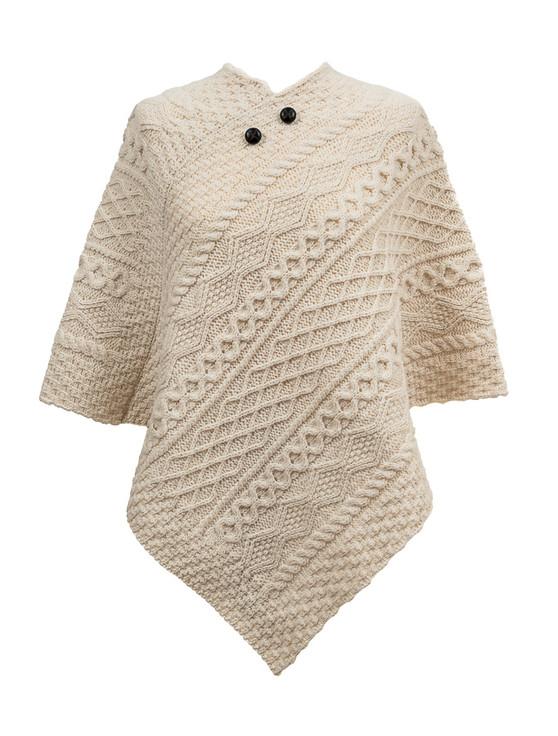aran cashmere Mc Kenna Clan Aran Poncho