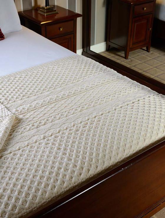 aran cashmere Mc Kenna Clan Aran Throw