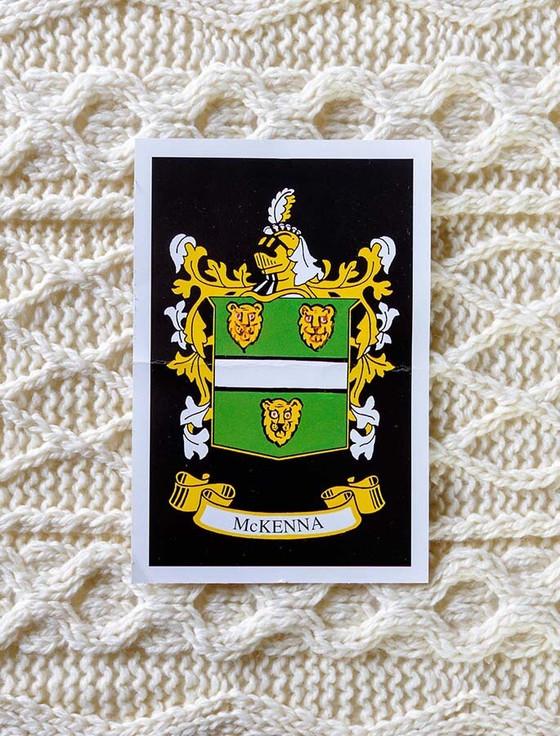 aran cashmere Mc Kenna Clan Aran Wrap