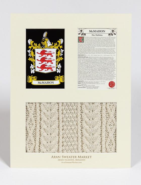 Aran Cashmere Mc Mahon Clan Aran & History Display