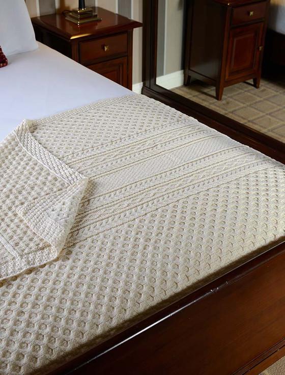 aran cashmere Mc Mahon Clan Aran Throw
