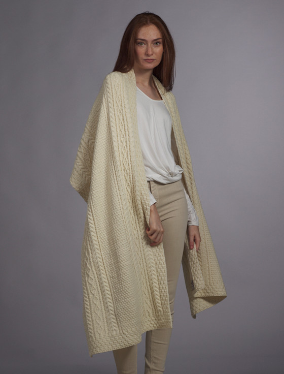 aran cashmere Mc Mahon Clan Aran Wrap