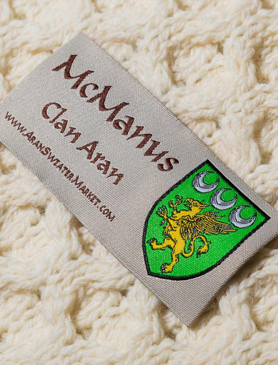 Aran Cashmere Mc Manus Clan Aran Throw