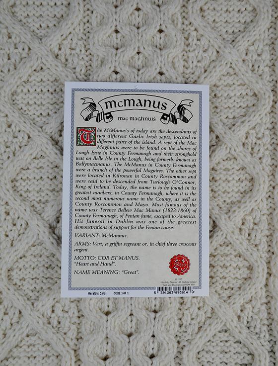Aran Cashmere Mc Manus Clan Scarf