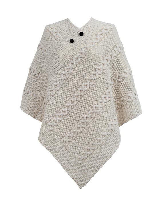 aran cashmere Mc Nally Clan Aran Poncho