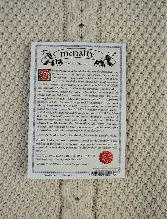 Aran Cashmere Mc Nally Clan Aran Throw