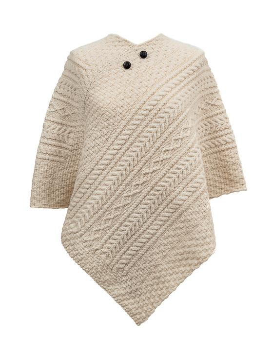 aran cashmere Mc Namara Clan Aran Poncho