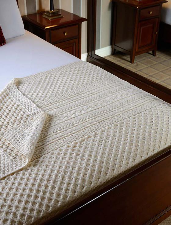 aran cashmere Mc Namara Clan Aran Throw