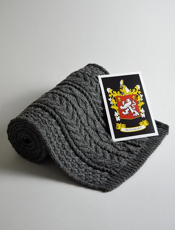 Aran Cashmere Mc Namara Clan Scarf