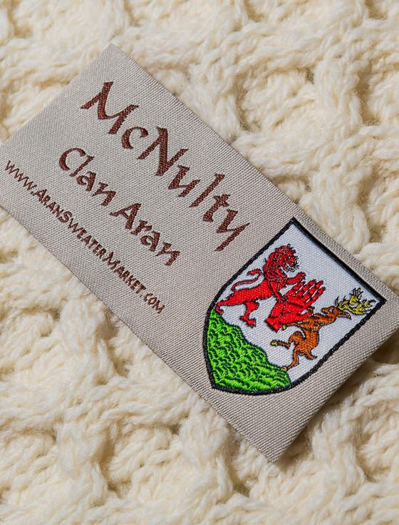 Aran Cashmere Mc Nulty Clan Aran Throw
