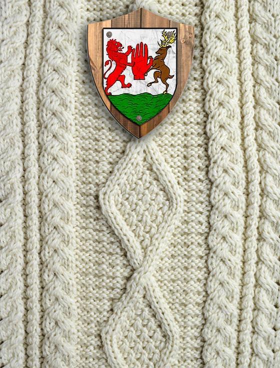 aran cashmere Mc Nulty Clan Aran Throw
