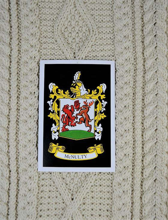 Aran Cashmere Mc Nulty Clan Scarf