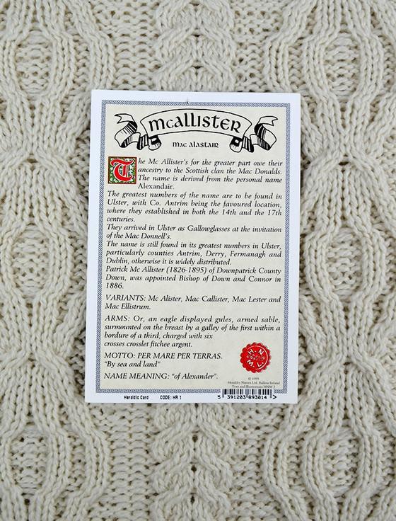 Aran Cashmere McAllister Clan Scarf