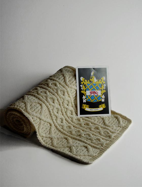 aran cashmere McCann Clan Scarf