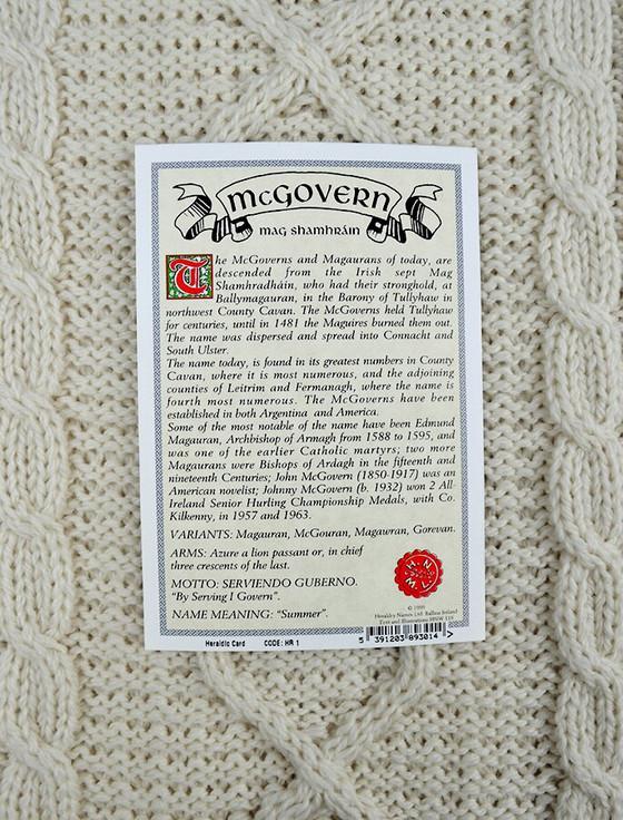 Aran Cashmere McGovern Clan Scarf