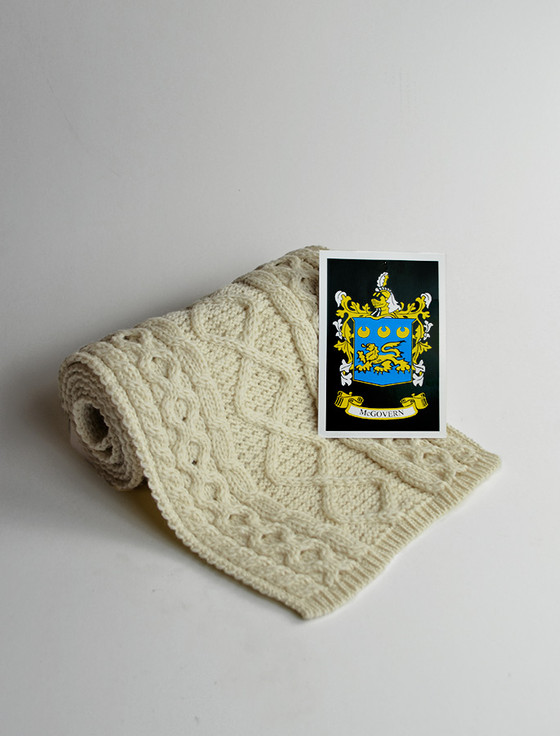 aran cashmere McGovern Clan Scarf
