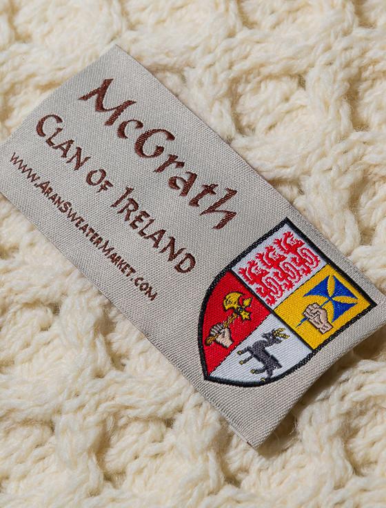 Aran Cashmere McGrath Clan Aran Bed Runner