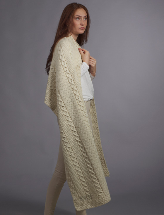 Aran Cashmere McGrath Clan Aran Wrap