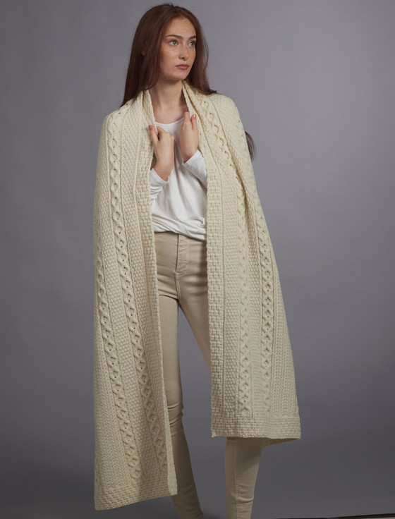 Aran Cashmere McGrath Clan Aran Wrap