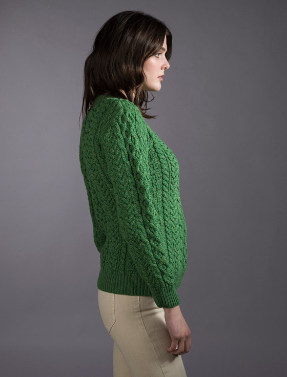 Aran Cashmere Me‎rin‎o Hone‎ycomb Ar‎an Sweater