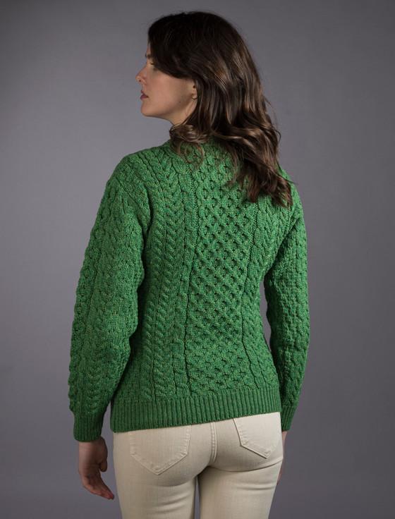 Aran Cashmere Me‎rin‎o Hone‎ycomb Ar‎an Sweater