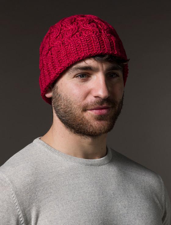 aran cashmere Me‎‎rino Wool Cable Kn‎it Hat