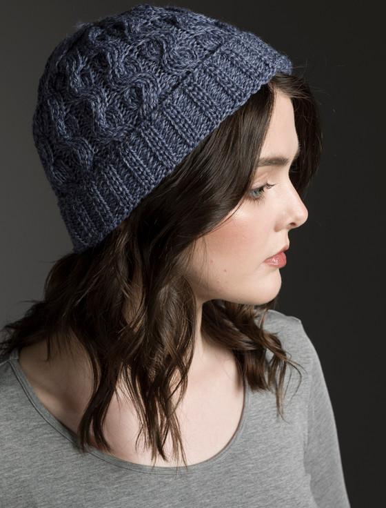 Aran Cashmere Me‎rino Wool Cable Knit Hat