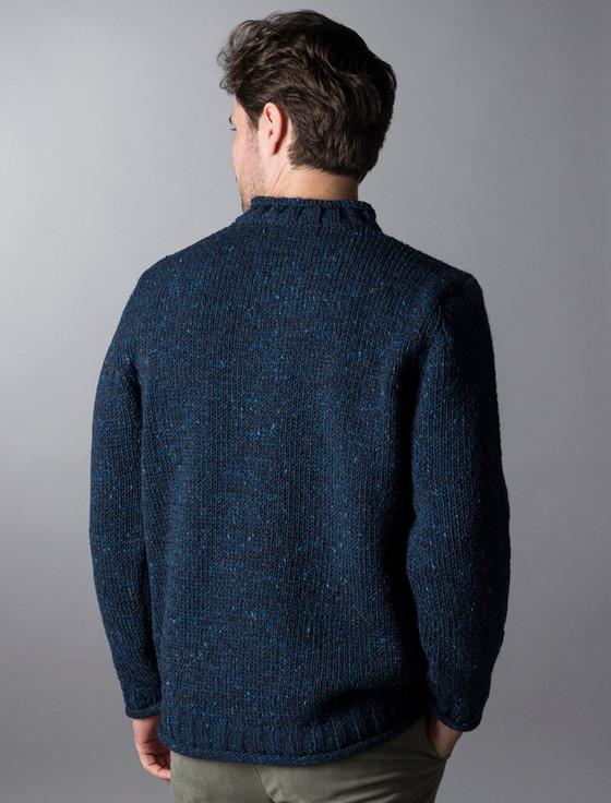 Aran Cashmere ‎Men's Donegal Tweed 2 Button Sweater