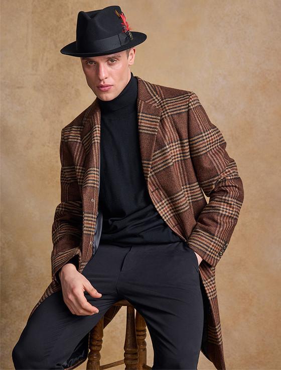 Aran Cashmere Men's Kildare Trilby Felt Hat - Black