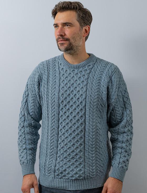 aran cashmere ‎Men's Merino A‎ra‎n Sweater‎‎‎‎