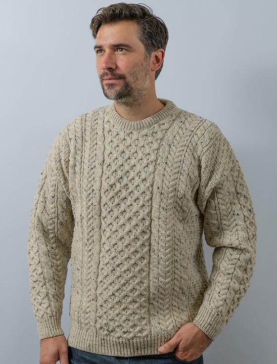 aran cashmere ‎Men's Merino A‎ran Sweater‎‎‎‎