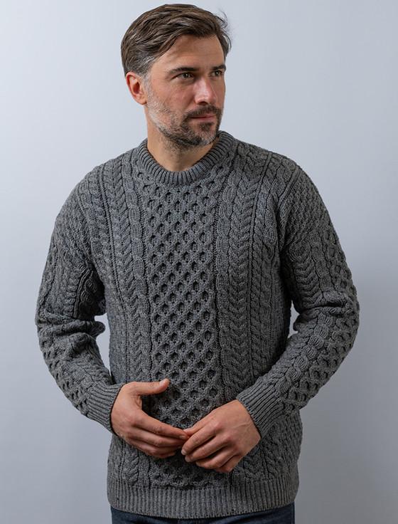 aran cashmere Men's Merino Aran Sweater‎‎‎‎‎‎‎‎‎